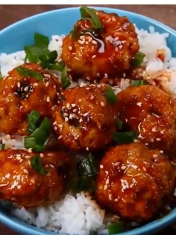 chicken teriyaki meatballs